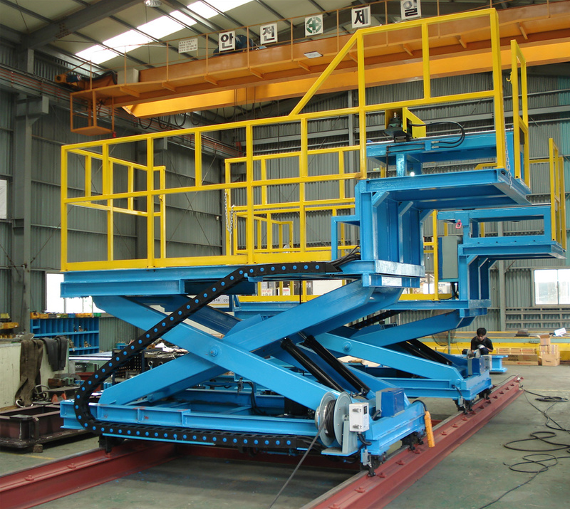 德州轨道电动行走升降平台